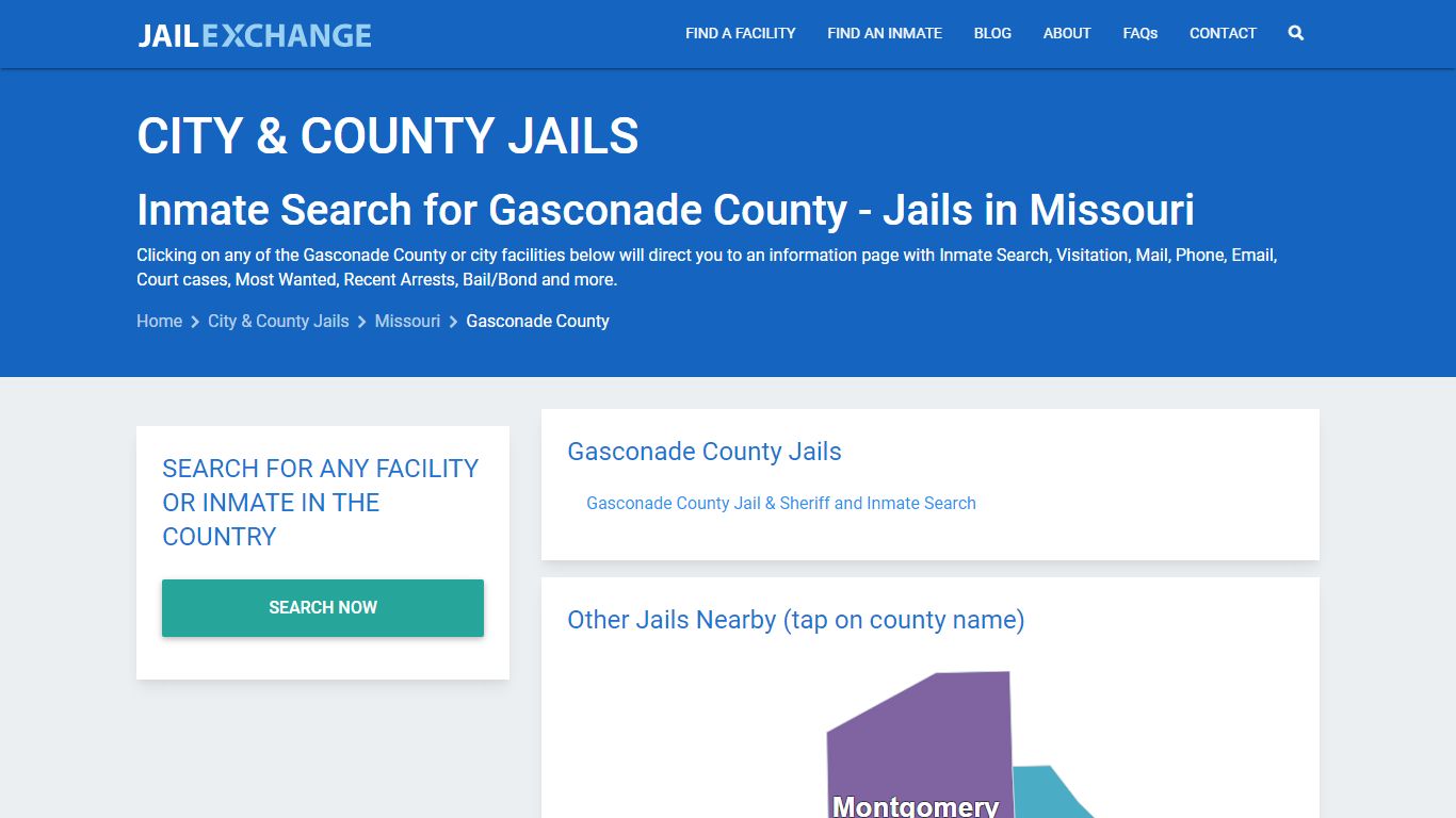 Inmate Search for Gasconade County | Jails in Missouri - Jail Exchange